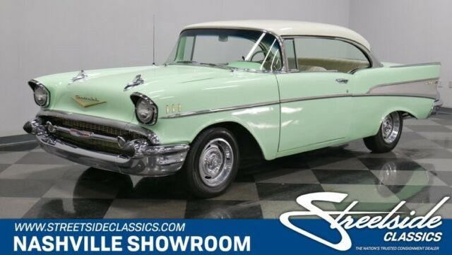 1957 Green Chevrolet Bel Air/150/210 Hardtop
