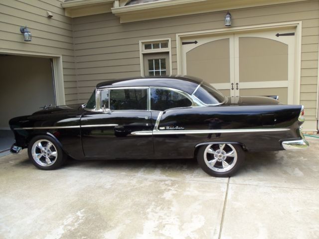 1955 Black Chevrolet Bel Air/150/210 Hard Top