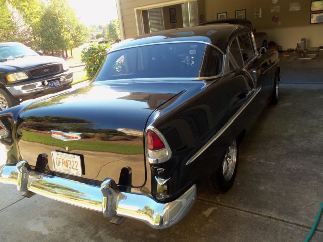 1955 Black Chevrolet Bel Air/150/210 Hard Top