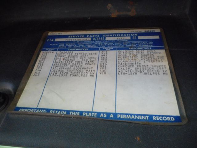 1975 Green/White GMC Sierra 1500 Standard Cab Pickup