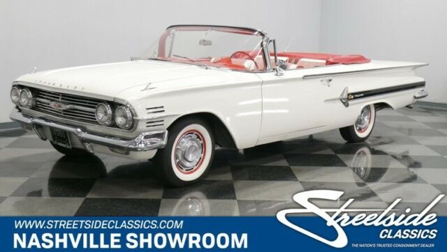 1960 White Chevrolet Impala Convertible
