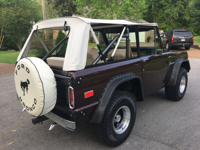 1975 Burgundy Ford Bronco
