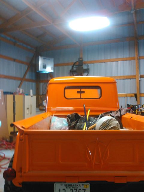 1947 Orange Willys Standard Cab Pickup