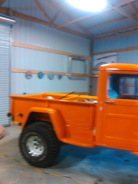 1947 Orange Willys Standard Cab Pickup
