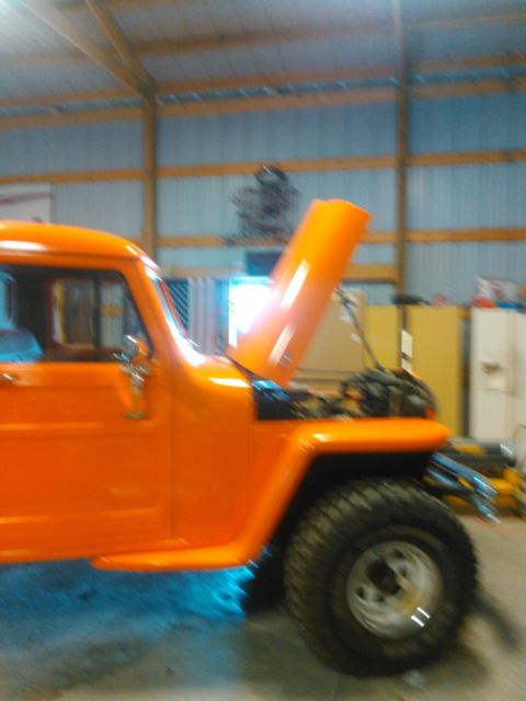1947 Orange Willys Standard Cab Pickup