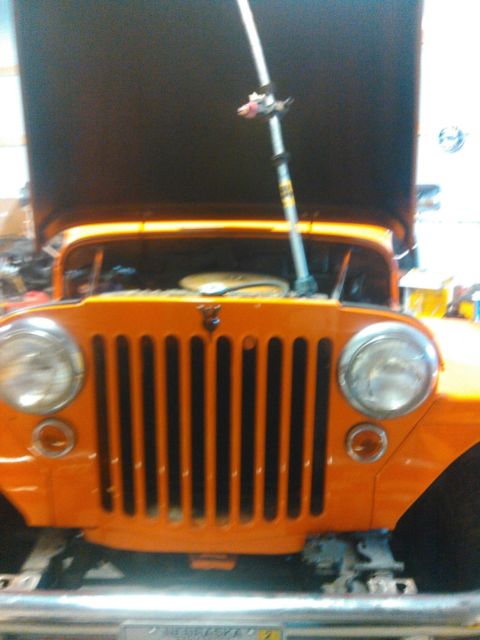 1947 Orange Willys Standard Cab Pickup