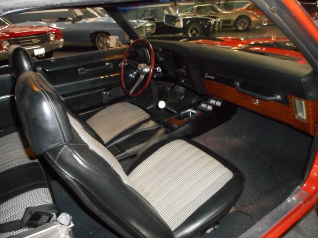 1969 Orange Chevrolet Camaro Coupe