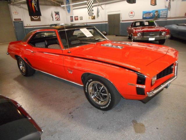 1969 Orange Chevrolet Camaro Coupe
