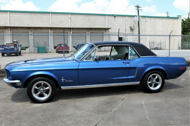 1968 Blue Ford Mustang Coupe