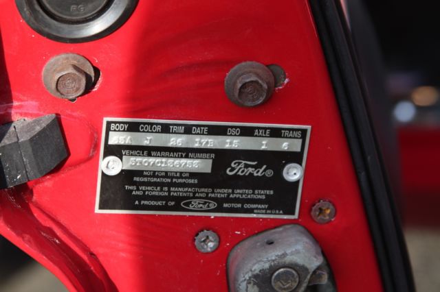 1965 Red Ford Mustang Coupe