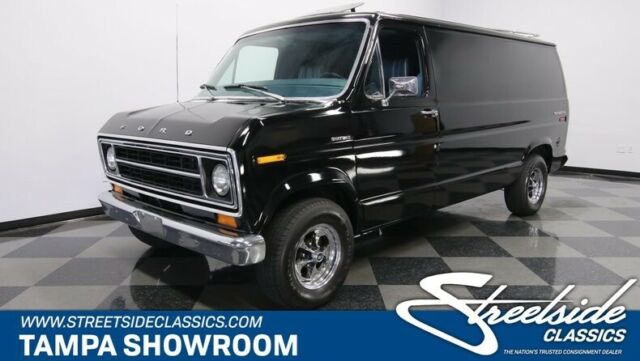 1976 Black Ford E-Series Van Van