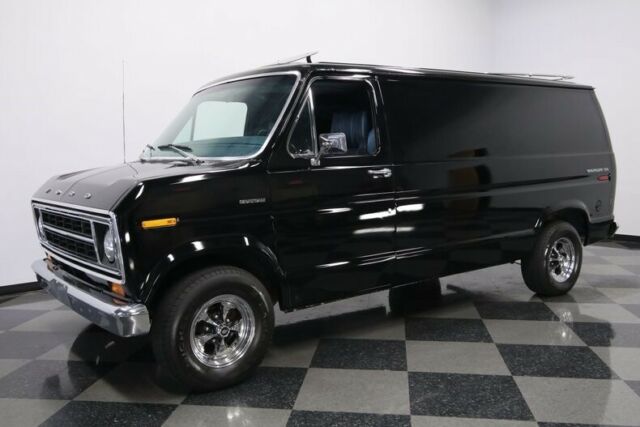 1976 Black Ford E-Series Van Van