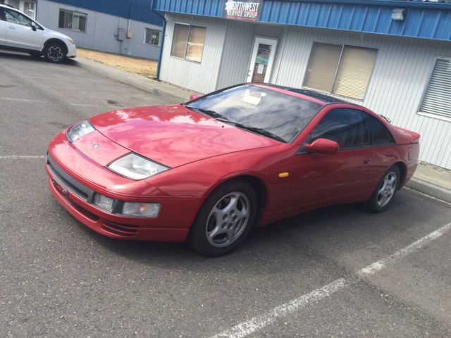 1990 Red Nissan 300ZX Hatchback