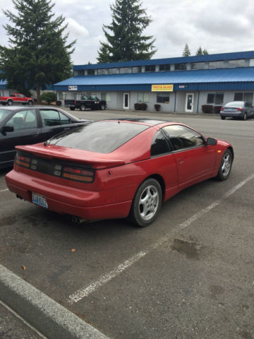 1990 Red Nissan 300ZX Hatchback