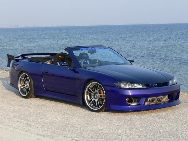 1994 Candy Blue Nissan 240SX Convertible