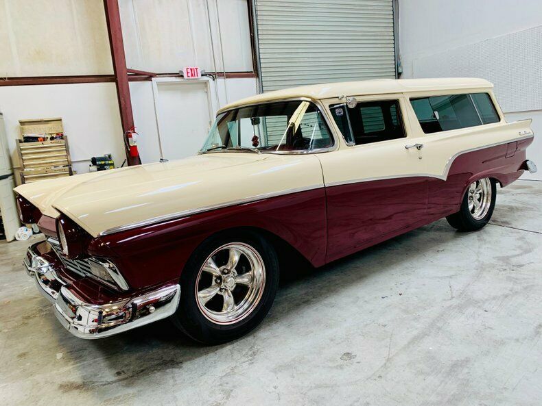 1957 Red Ford Del Rio Station Wagon