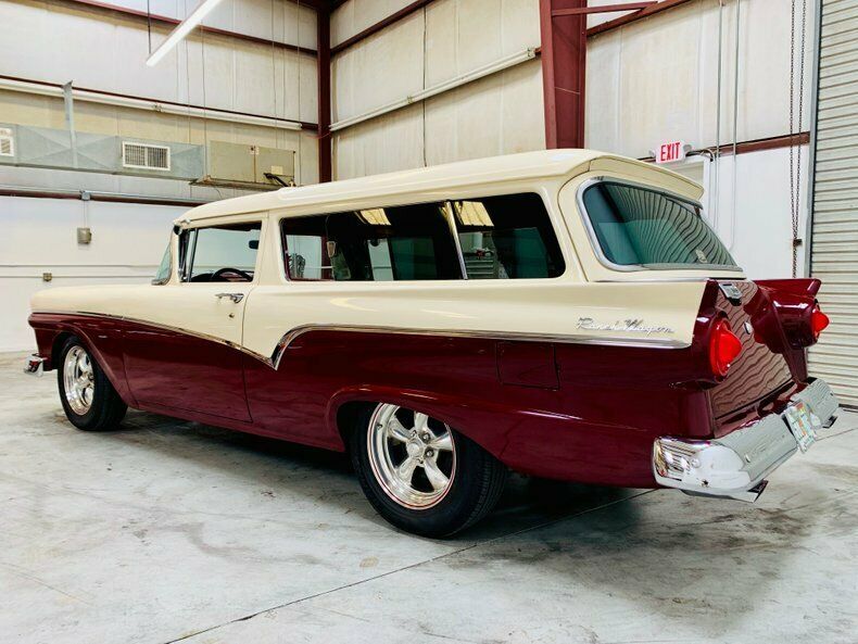 1957 Red Ford Del Rio Station Wagon