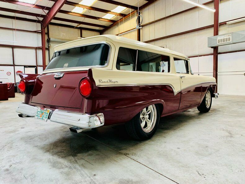 1957 Red Ford Del Rio Station Wagon