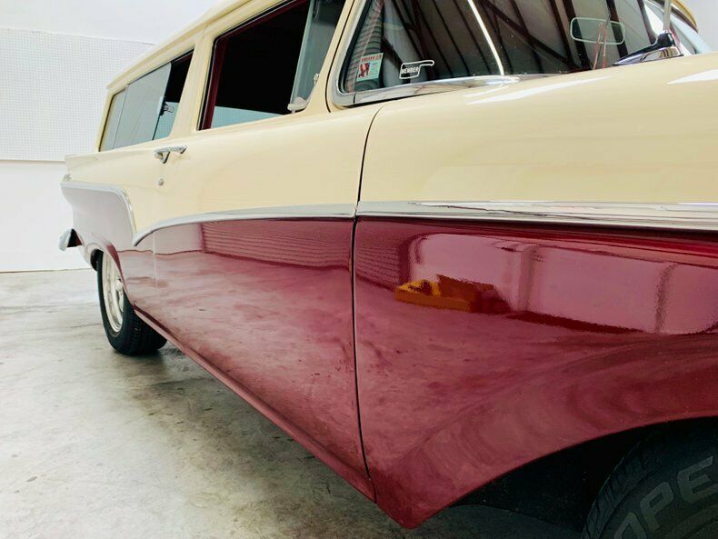 1957 Red Ford Del Rio Station Wagon