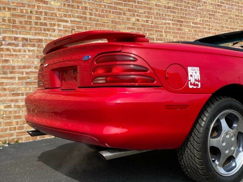 1994 Red Ford Mustang Convertible