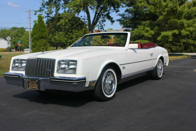1983 White Buick Riviera Convertible