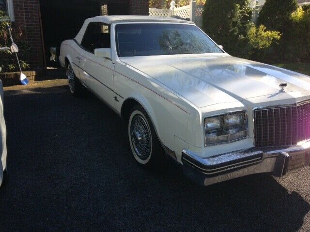 1983 White Buick Riviera Convertible