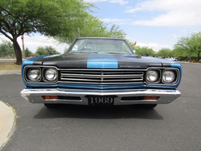 1969 Blue Plymouth Road Runner Coupe
