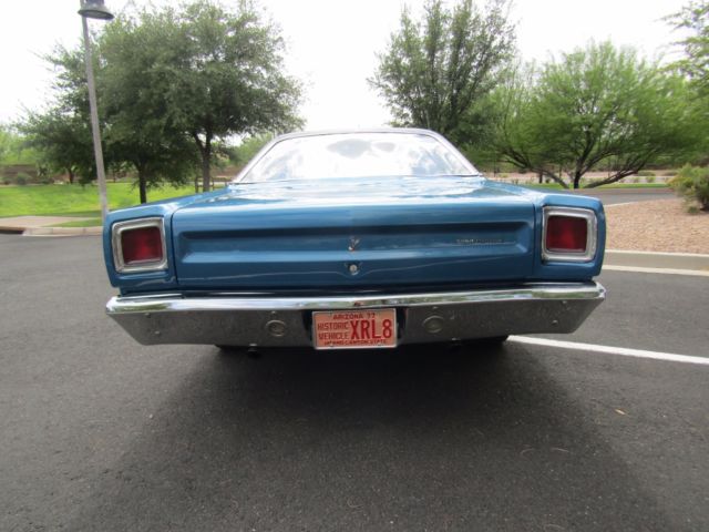 1969 Blue Plymouth Road Runner Coupe
