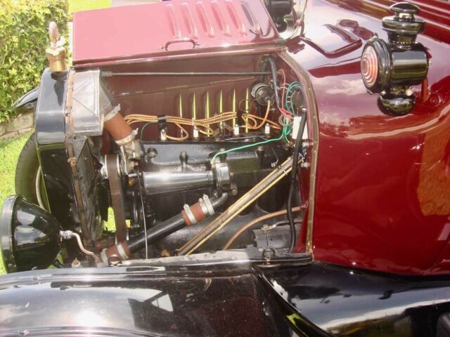 1920 Red Ford Model T Fordor Sedan