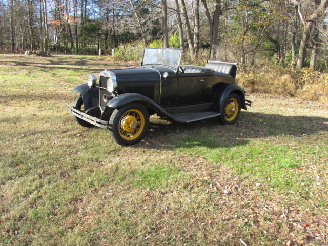1930 black Ford Model A roadster