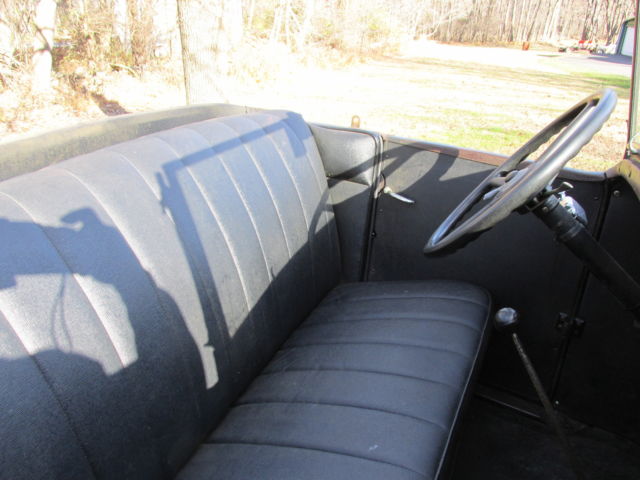 1930 black Ford Model A roadster