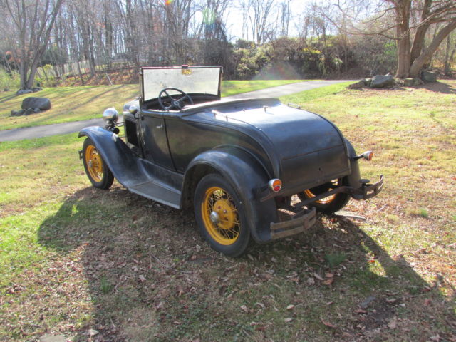 1930 black Ford Model A roadster