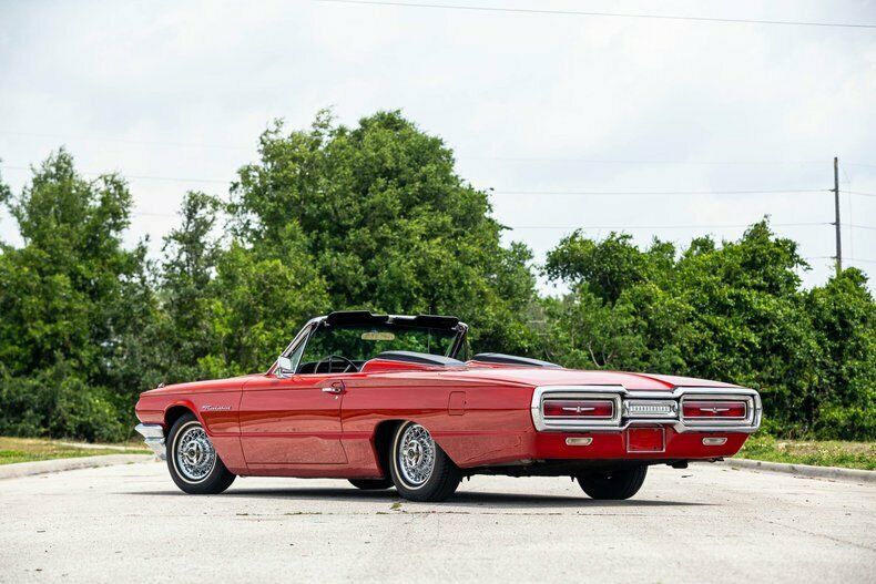 1964 Red Ford Thunderbird Convertible