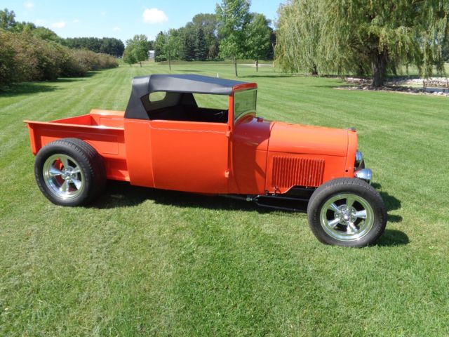 1929 Orange Ford Model A Standard Cab Pickup