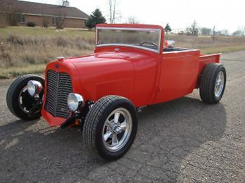 1929 Orange Ford Model A Standard Cab Pickup