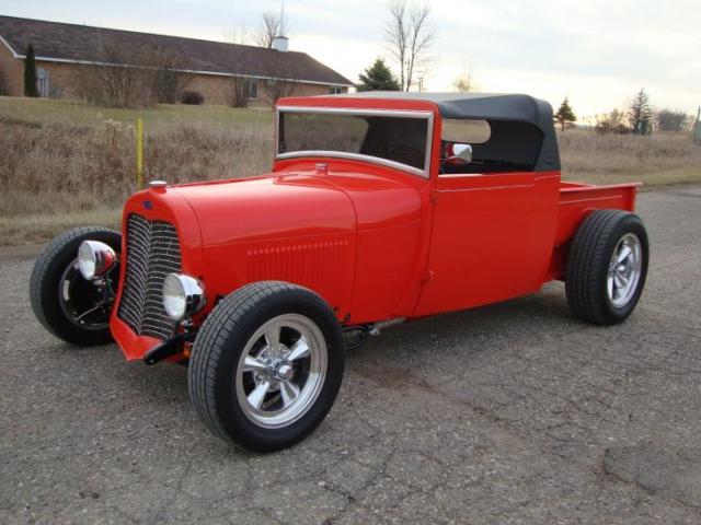 1929 Orange Ford Model A Standard Cab Pickup