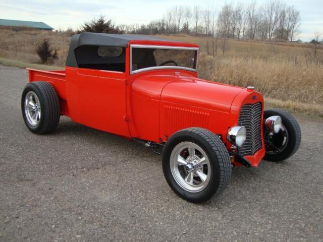 1929 Orange Ford Model A Standard Cab Pickup