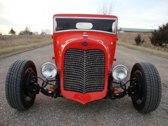 1929 Orange Ford Model A Standard Cab Pickup