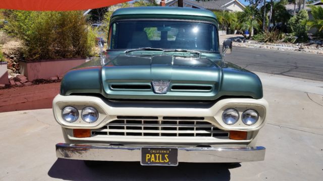 1960 Green & Cream Ford Panel Panel Van
