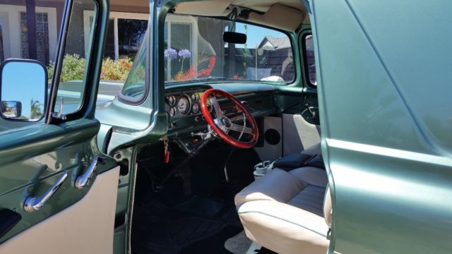 1960 Green & Cream Ford Panel Panel Van
