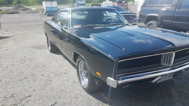 1969 Black Dodge Charger Coupe