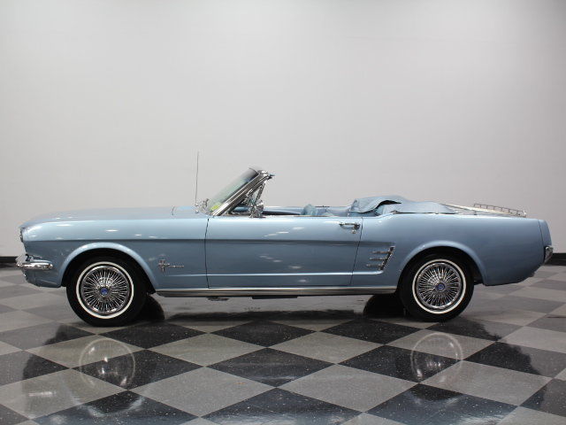 1966 Blue Ford Mustang Convertible