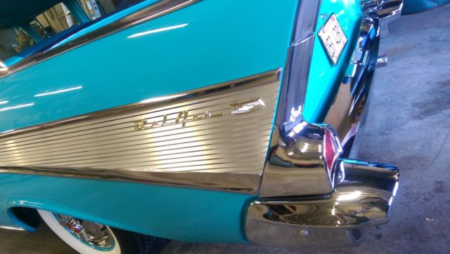 1957 Turquoise/Ivory Chevrolet Bel Air/150/210 Sedan