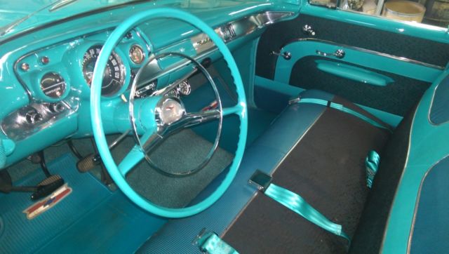1957 Turquoise/Ivory Chevrolet Bel Air/150/210 Sedan