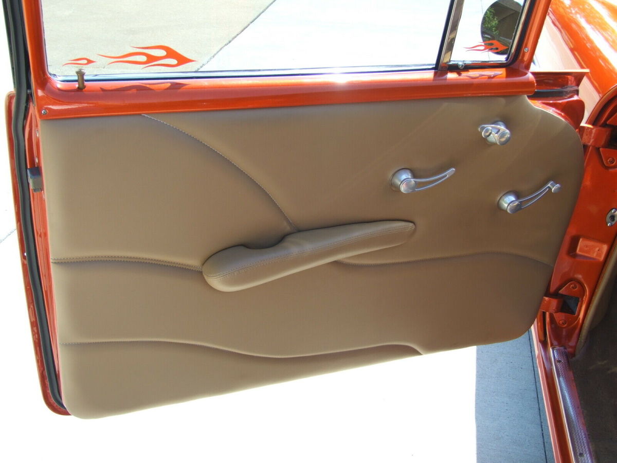 1955 Candy Tangerine over Solar Gold Chevrolet Bel Air/150/210 2 Dr. Sedan
