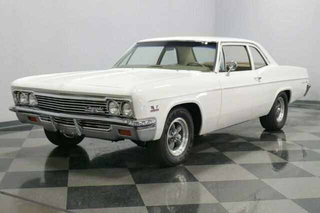 1966 White Chevrolet Bel Air/150/210 Coupe