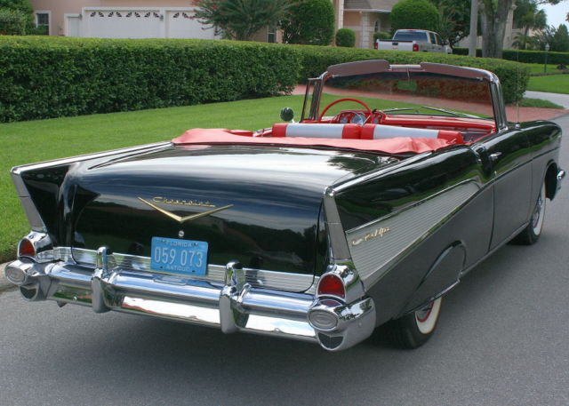 1957 Onyx Black Chevrolet Bel Air/150/210 Convertible