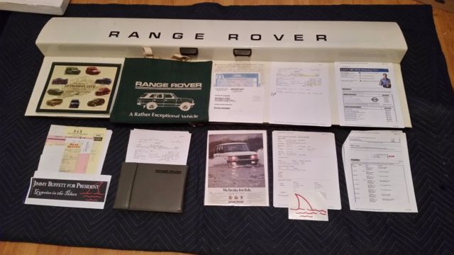 1987 White Land Rover Range Rover SUV