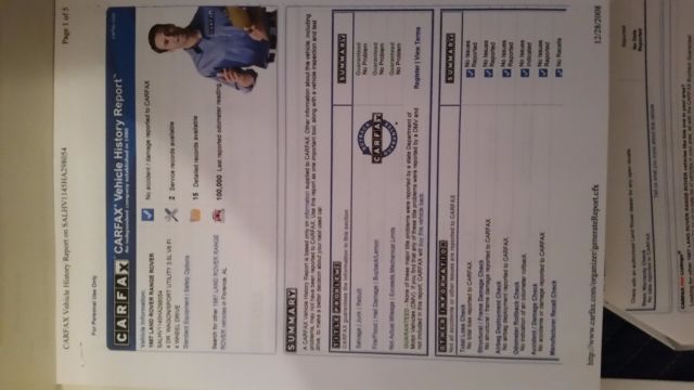 1987 White Land Rover Range Rover SUV