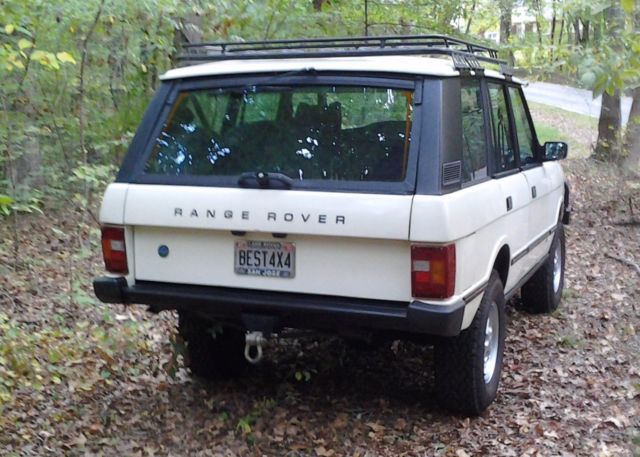 1987 White Land Rover Range Rover SUV